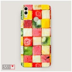 Пластиковый чехол "Фруктовые кубики" на Honor 8C / Хонор 8С Case Place
