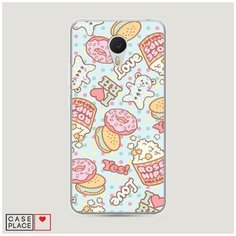 Силиконовый чехол "Сладости постер" на Meizu M3 / Мейзу М3 Case Place