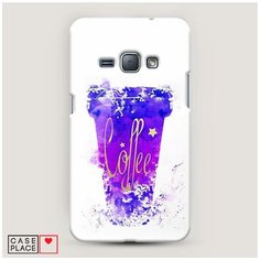 Чехол Пластиковый Samsung Galaxy J1 2016 Кофейный стакан арт Case Place