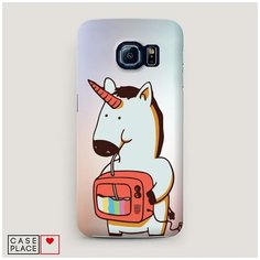 Чехол Пластиковый Samsung Galaxy S7 edge Единорог и телевизор Case Place