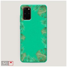 Эко-чехол Samsung Galaxy S20 Plus Листья папоротника рамка Case Place