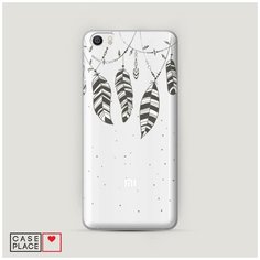 Чехол Пластиковый Xiaomi Mi5 Гирлянда из перьев 3 Case Place
