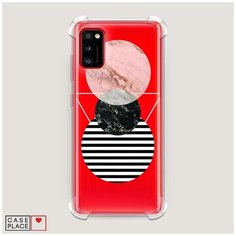 Чехол силиконовый Противоударный Samsung Galaxy A41 Пирамида из кругов Case Place