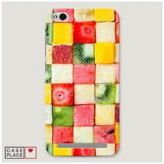 Чехол Пластиковый Xiaomi Redmi 5A Фруктовые кубики Case Place