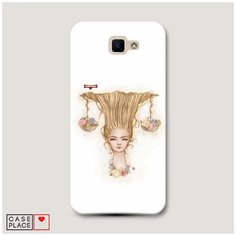 Чехол Пластиковый Samsung Galaxy J5 Prime 2016 Весы прическа Case Place