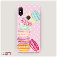 Чехол Пластиковый Xiaomi Redmi Note 6 Pro Пирамидка макарони Case Place