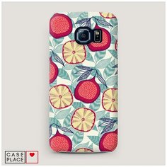 Чехол Пластиковый Samsung Galaxy S7 edge Постер с гранатами Case Place