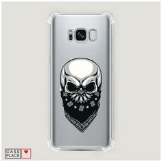 Чехол силиконовый Противоударный Samsung Galaxy S8 Череп в маске Case Place