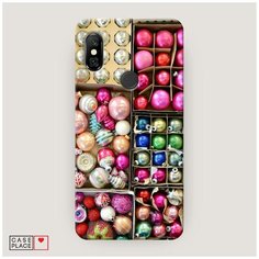 Чехол Пластиковый Xiaomi Redmi Note 6 Pro Елочные игрушки Case Place