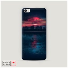 Чехол Пластиковый Xiaomi Mi5 Лодка в закате Case Place