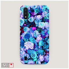 Чехол Пластиковый Samsung Galaxy A01 Цветочный ковер Case Place