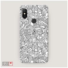 Чехол Пластиковый Xiaomi Redmi Note 6 Pro Бильярдная мозаика Case Place