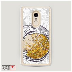 Чехол Жидкий с блестками Xiaomi Redmi Note 4 Прозрачное зеркало Case Place