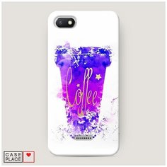Чехол Пластиковый Xiaomi Redmi 6A Кофейный стакан арт Case Place