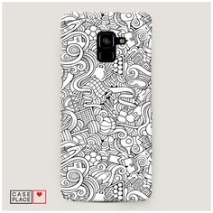 Чехол Пластиковый Samsung Galaxy A8 Plus 2018 Бильярдная мозаика Case Place