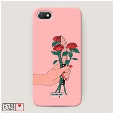 Чехол Пластиковый Xiaomi Redmi 6A Розы и нож Case Place
