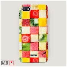 Чехол Пластиковый Xiaomi Redmi 6A Фруктовые кубики Case Place