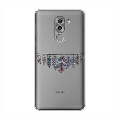 Силиконовый чехол "Гирлянда из перьев 1" на Honor 6X / Хонор 6Х Case Place