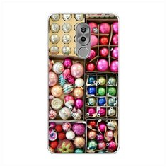 Силиконовый чехол "Елочные игрушки" на Honor 6X / Хонор 6Х Case Place