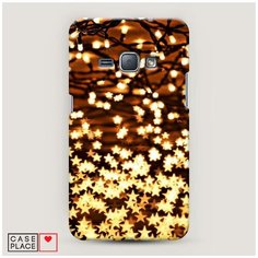 Чехол Пластиковый Samsung Galaxy J1 2016 Новогодняя гирлянда Case Place