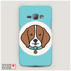 Чехол Пластиковый Samsung Galaxy J1 2016 Собака в ошейнике Case Place