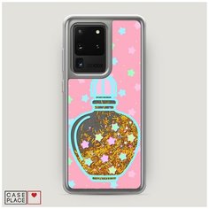 Чехол Жидкий с блестками Samsung Galaxy S20 Ultra Сладкие духи Case Place
