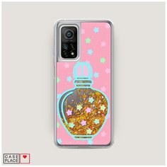 Чехол Жидкий с блестками Xiaomi Mi 10T Pro Сладкие духи Case Place