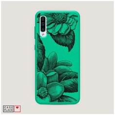 Эко-чехол Samsung Galaxy A50 Цветы тату Case Place