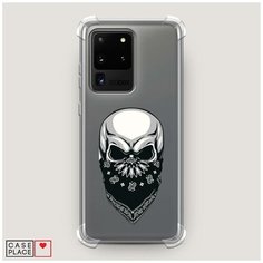 Чехол силиконовый Противоударный Samsung Galaxy S20 Ultra Череп в маске Case Place