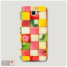 Чехол Пластиковый Samsung Galaxy J5 Prime 2016 Фруктовые кубики Case Place