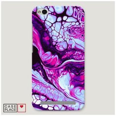 Чехол Пластиковый Xiaomi Redmi 5A Розовый флюид арт Case Place