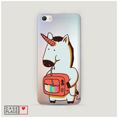 Чехол Пластиковый Xiaomi Mi5 Единорог и телевизор Case Place