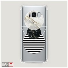 Чехол силиконовый Противоударный Samsung Galaxy S8 Пирамида из кругов Case Place