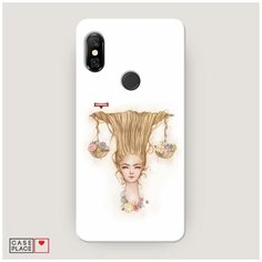 Чехол Пластиковый Xiaomi Redmi Note 6 Pro Весы прическа Case Place