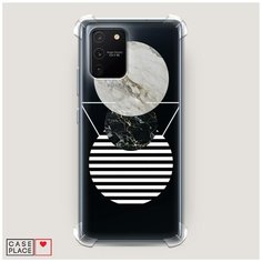 Чехол силиконовый Противоударный Samsung Galaxy A91 Пирамида из кругов Case Place