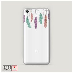 Чехол Пластиковый Xiaomi Mi5 Гирлянда из перьев 2 Case Place