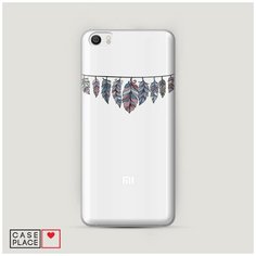 Чехол Пластиковый Xiaomi Mi5 Гирлянда из перьев 1 Case Place