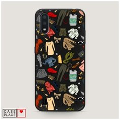 Чехол силиконовый Матовый Samsung Galaxy A01 Модный гардероб Case Place