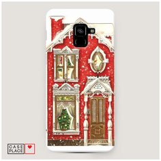 Чехол Пластиковый Samsung Galaxy A8 Plus 2018 Пряничный домик Case Place