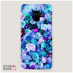 Чехол Пластиковый Samsung Galaxy A8 Plus 2018 Цветочный ковер Case Place