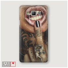 Чехол Пластиковый Samsung Galaxy Grand Prime Девушка с татуировками Case Place