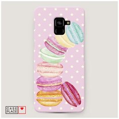 Чехол Пластиковый Samsung Galaxy A8 Plus 2018 Пирамидка макарони Case Place