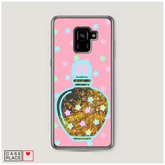 Чехол Жидкий с блестками Samsung Galaxy A8 Plus 2018 Сладкие духи Case Place