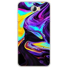 Силиконовый чехол "Фиолетовый флюид арт" на Huawei Y5 II / Хуавей Y5 II Case Place