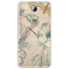Силиконовый чехол "Тени стрекоз" на Huawei Y5 II / Хуавей Y5 II Case Place