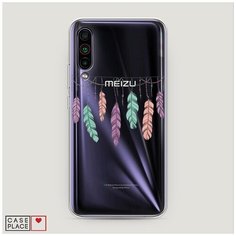 Силиконовый чехол "Гирлянда из перьев 2" на Meizu 16T / Меизу 16Т Case Place