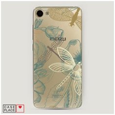 Силиконовый чехол "Тени стрекоз" на Meizu U10 / Мейзу У10 Case Place