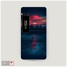 Силиконовый чехол "Лодка в закате" на Meizu Pro 7 Plus / Мейзу Про 7 Плюс Case Place