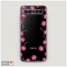 Силиконовый чехол "Рамка из вишни" на Meizu 17 Pro / Мейзу 17 Про Case Place