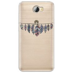 Силиконовый чехол "Гирлянда из перьев 1" на Huawei Y5 II / Хуавей Y5 II Case Place